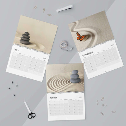 Zen Masterpieces 2024 Artistic Wall Calendar - Elevate Your Space with Elegance