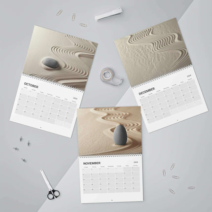 Zen Masterpieces 2024 Artistic Wall Calendar - Elevate Your Space with Elegance