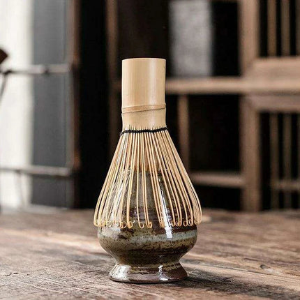 Zen Matcha Tea Set with Bamboo Whisk and Spoon - Très Elite