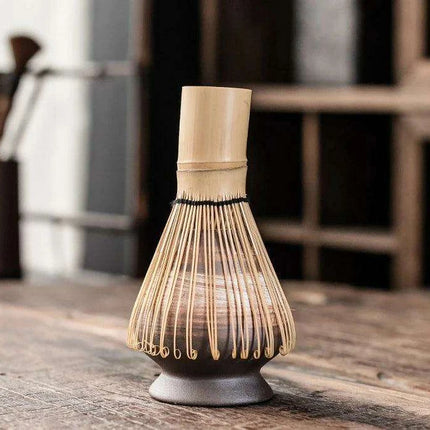 Zen Matcha Tea Set with Bamboo Whisk and Spoon - Très Elite