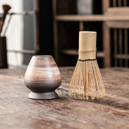 Zen Matcha Tea Set with Bamboo Whisk and Spoon - Très Elite