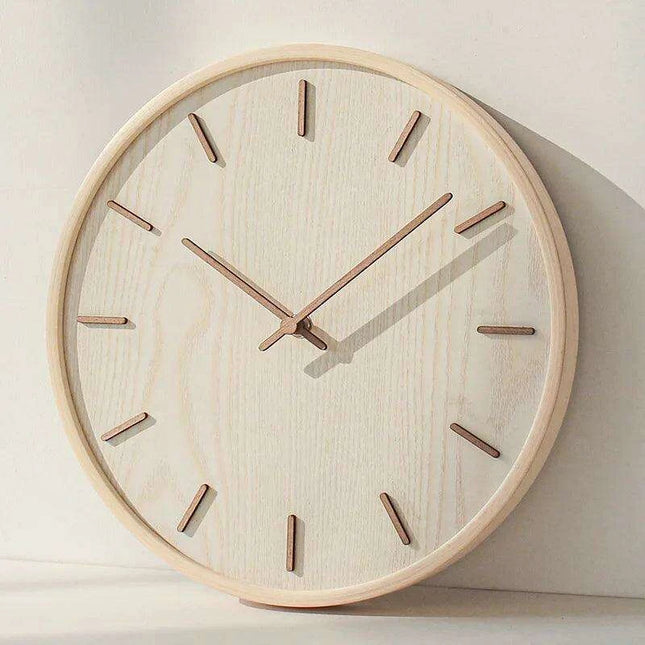 Zen Serenity Elegant Wooden Clock - Japanese Inspired Home Decor