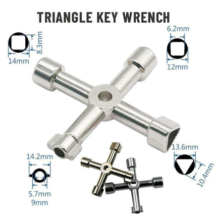 Zinc Alloy Triangle Key Wrench: Your Go-To Tool for Versatile Applications - Très Elite
