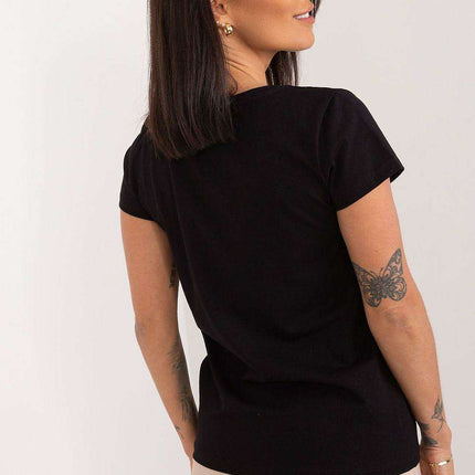 Zircon-Accented Floral Cotton Top - Très Elite