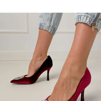 Zircon Embellished High Heels – Elegant Pointed Toe Pumps - Très Elite