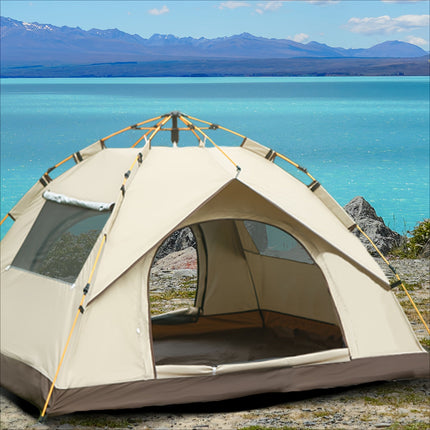 AliKopy Quick-Open 4-Person Camping Tent with UV Protection & Waterpro
