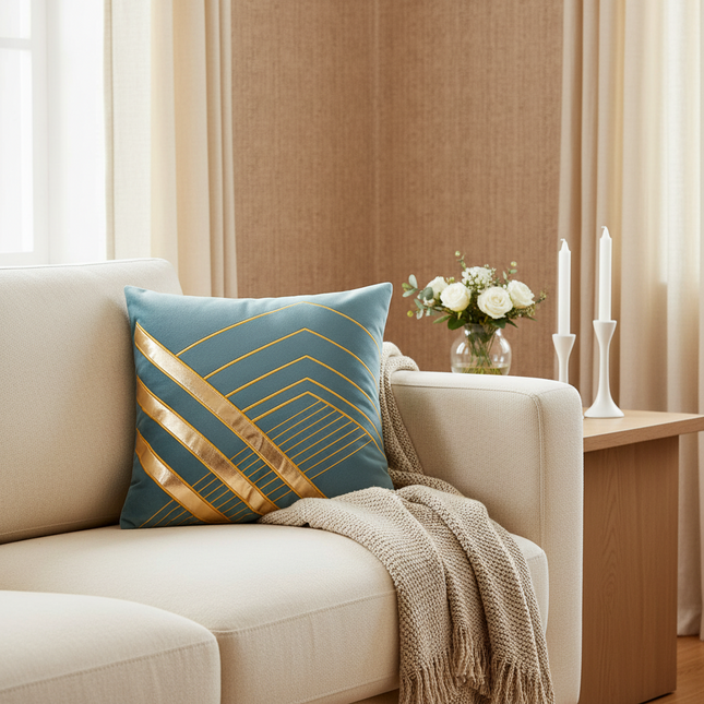 Office Sofa Velvet Pillow Cushion Cover