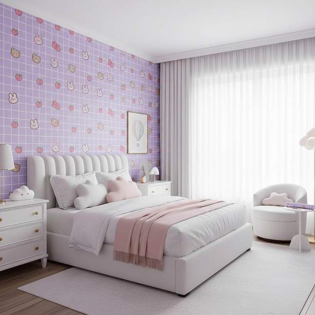 Dorm Desk SelfAdhesive Wallpaper Stickers Cartoon Style 45x500 Powder Blue Wallpaper dorm-desk-stickers-dorm-wallpaper-self-adhesive-wallpaper-desktop-stickers Tools & Home Improvement›Painting Supplies, Tools & Wall Treatments›Wall Stickers & Murals›Wallpapers