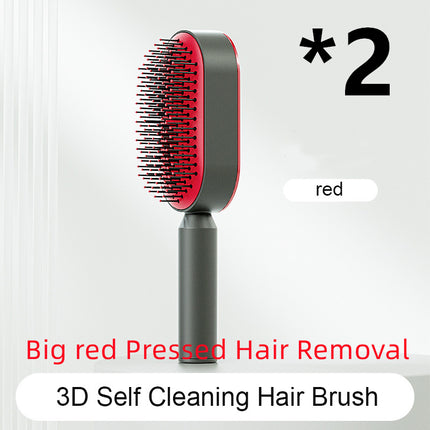 Self Cleaning Hair Brush For Women One-key Cleaning Hair Loss Airbag M