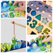 Montessori Math Wooden Puzzle Fishing Game for Toddlers - Educational Learning Set