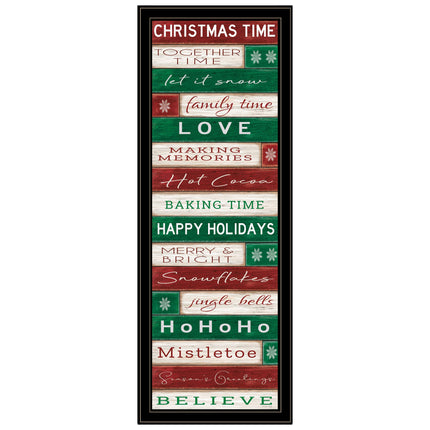 Cindy Jacobs Christmas Time Black Framed Wall Art - Multicolor Decor