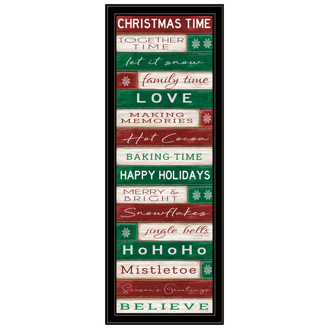Cindy Jacobs Christmas Time Black Framed Wall Art - Multicolor Decor