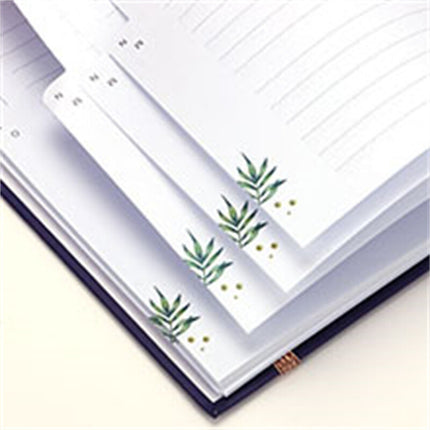 Spiral Flowers Password Organizer Book with Alphabetical Tabs, 140 Pag