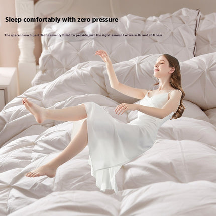 Peekaboo Studio Twisted Cotton Goose Down Duvet Insert - Thick & Warm