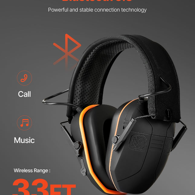 Peekaboo Studio Bluetooth Safety Earmuffs with Noise Reduction NRR23dB