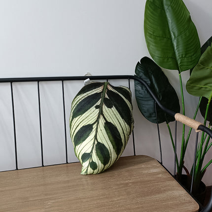 Peekaboo Studio Tropical Plant Leaves Pillow - Soft Fabric & Vibrant D