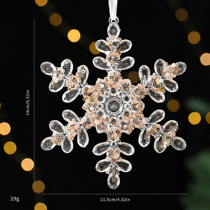 Christmas Decorations Sequined Acrylic Pendant