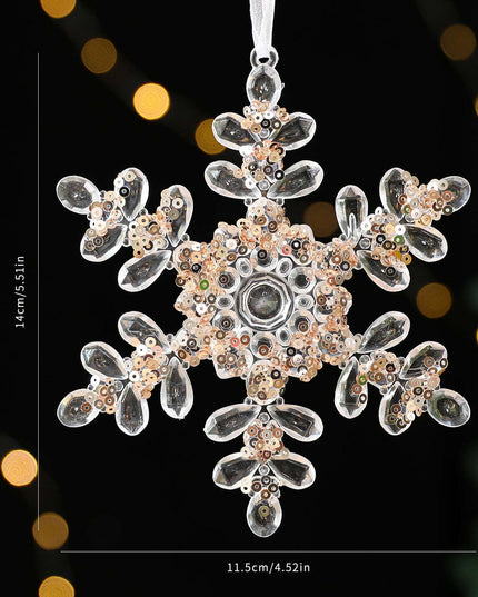 Christmas Decorations Sequined Acrylic Pendant