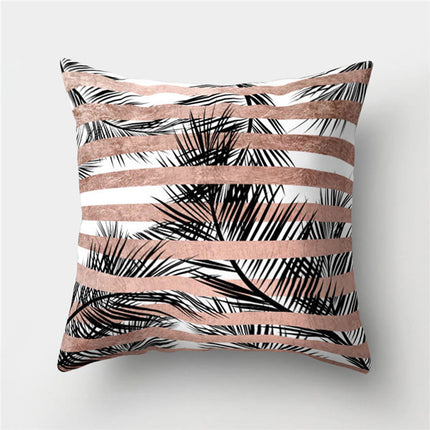 Leather Velvet Pillowcase Sofa Cushion Cover