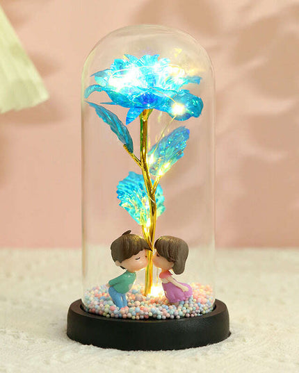 Colorful Gold Foil Flower Color GoldWith Lights Christmas Gift