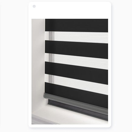 Peekaboo Studio Electric Zebra Curtain - Soft Gauze, Semi-Shading Desi