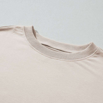 Stylish White Color Block Lounge Set with Luxurious Contrast Trim