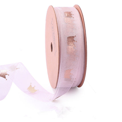 Bronzing Organza Ribbon – Gift & Cake Box Packaging, 15 Designs