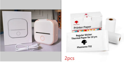 Portable Mini Thermal Label Printer Home Photo Printer Student Wrong Q
