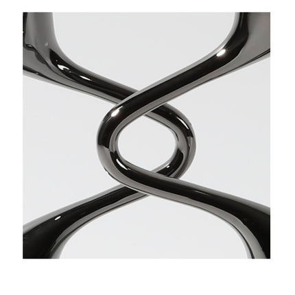 Modern Luxury Silver Metal Candle Holder Ornament For Home Decor