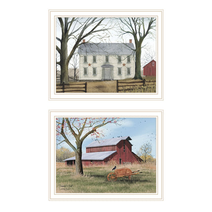 Billy Jacobs 2-Piece Early American Framed Wall Art Set, Multicolor