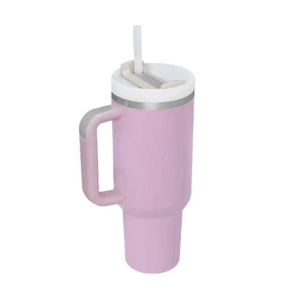 Peekaboo Studio 40 Oz Insulated Tumbler with Handle & Straw, Spill Pro