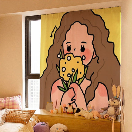 Peekaboo Studio Korean Style Velcro Curtain - Simple Paste Shading Clo