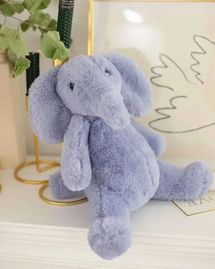 Adorable Plush Fluffy Animal Cuddly Dolls - Elephants, Teddy Bears, Pandas, and Dinosaurs for Kids