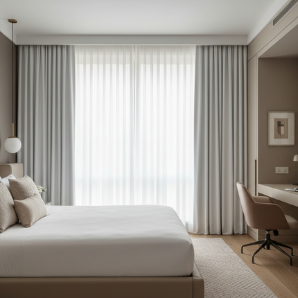 Luxury Wrinkle-Resistant Heavy Faux Suede Curtain Panel