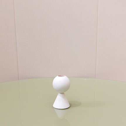 Wooden Candlestick Holder For Home Decor Black Or White Finish