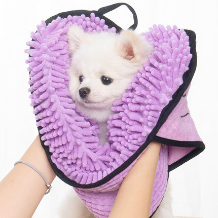 Dogs Cats Towels Super Absorbent Dog Bathrobe Microfiber Bath Towels Q