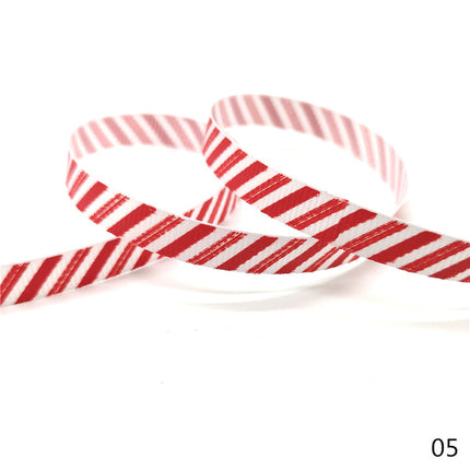 Peekaboo Studio Size 5 10mm Printed Grosgrain Christmas Ribbon - Durab