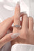 1 Carat Lab-Diamond Split Shank Ring with Zircon Accents - Sparkling Moissanite Elegance