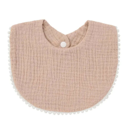 Soft Cotton Baby Bibs with Absorbent Lace - Perfect for Newborns and Toddlers