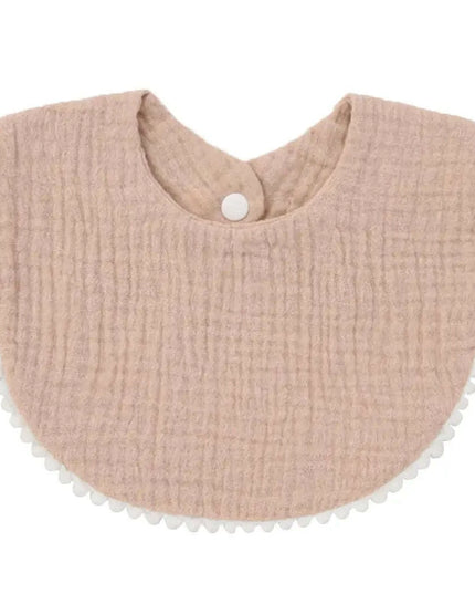 Soft Cotton Baby Bibs with Absorbent Lace - Perfect for Newborns and Toddlers