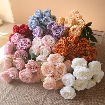 Peekaboo Studio Super Realistic Bridal Bouquet - Artificial Flowers, L
