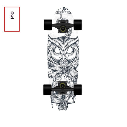 Single Warped Brush Street Board Fishtail Skateboard Maple Deck