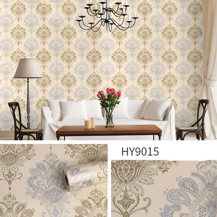 Large Flower Wallpaper Mixed With Family Style