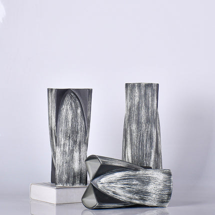 Irregular Ceramic Abstract Geometric Ornaments Glazed New Chinese Decor Items