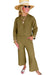 Sage Green Quilted Lounge Set with Pullover and Pants