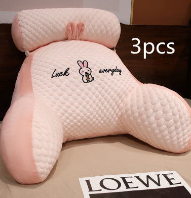 Sofa Fluffy Cushion Luncheon Pillow Triangle Reading Cushion Bedside S