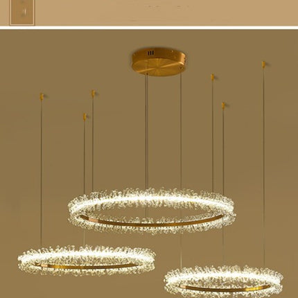 Living Room Crystal Chandelier Modern Style Electroplated Gold Creativ