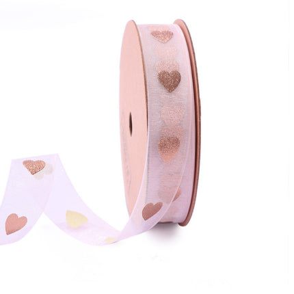 Bronzing Organza Ribbon – Gift & Cake Box Packaging, 15 Designs