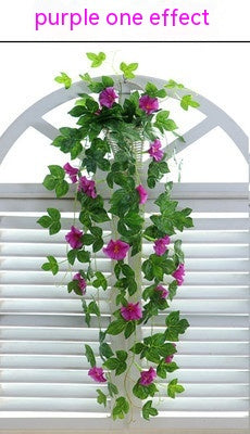 Peekaboo Studio Morning Glory Simulation Plant - Wall Hanging Decor