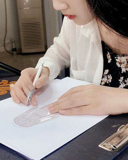 Fashion Designer's Acrylic Sketch Ruler - Ultimate Guide for Human Figure and Garment Designs